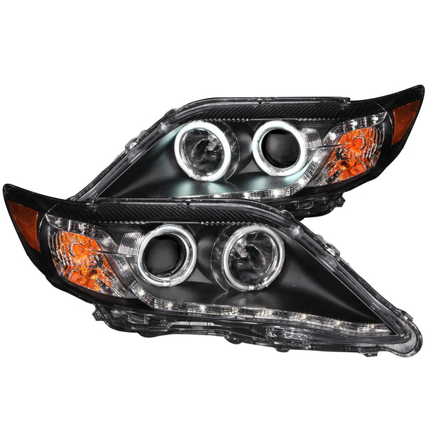 AnzoUSA 121442 Projector Headlights with Halo Black (SMD LED)