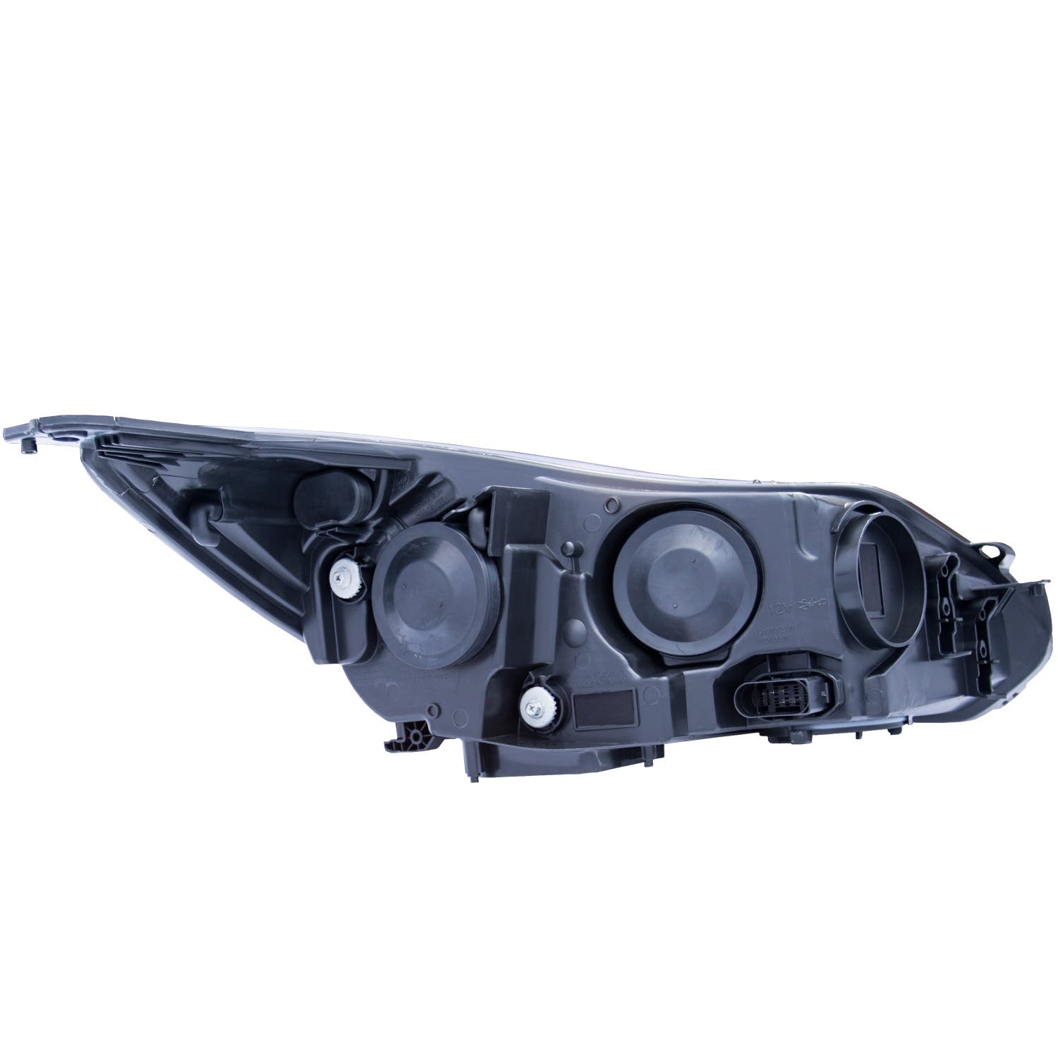 AnzoUSA 121490 Projector Headlights with Plank Style Design Black