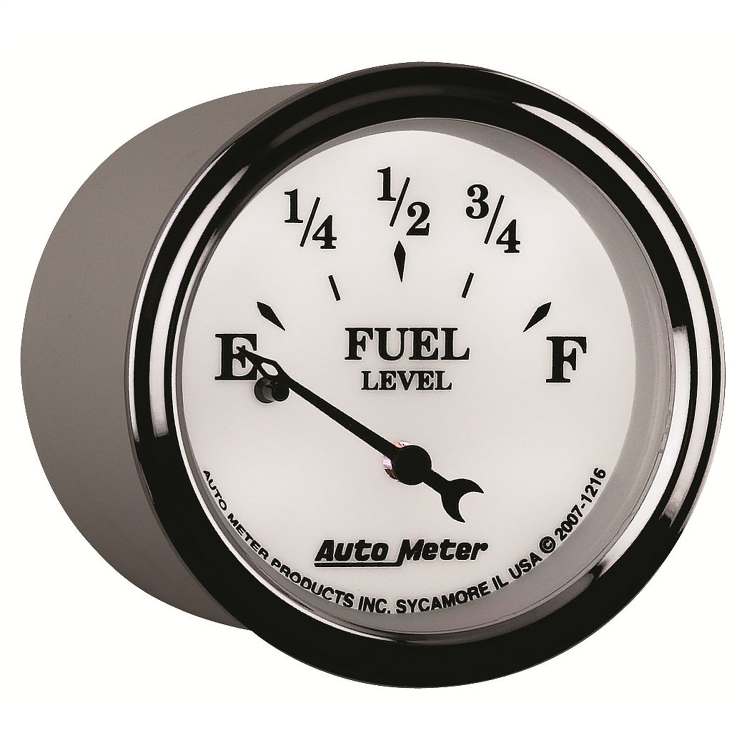AutoMeter Products 1216 Old Tyme White II Fuel Level Gauge