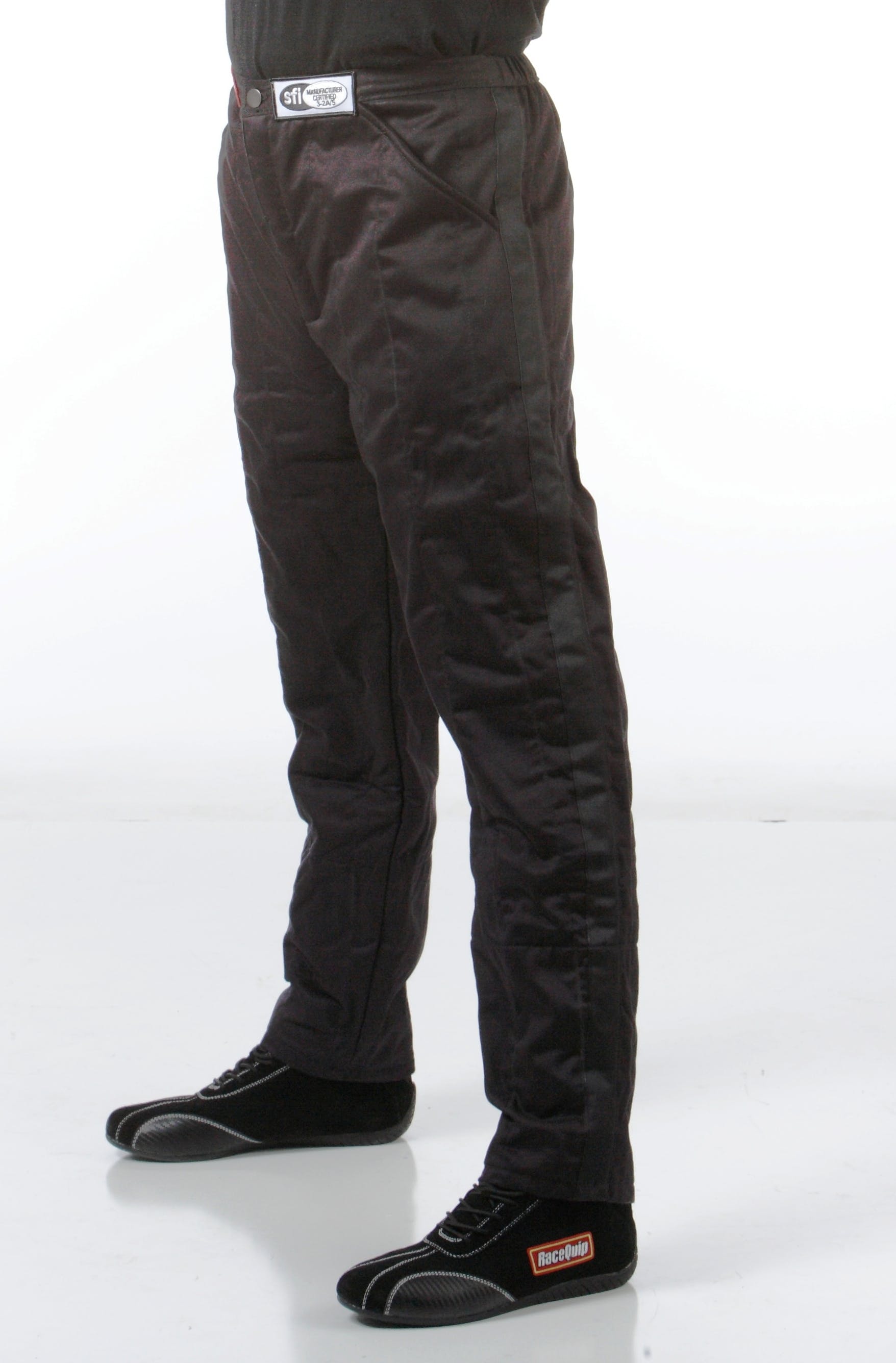 RaceQuip 122000 SFI-5 Pyrovatex Multi-Layer Racing Fire Pants (Black, 5X-Large)