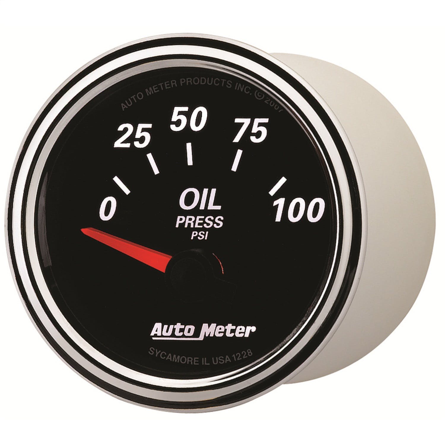 AutoMeter Products 1228 Designer Black II 2-1/16in Oil Press SSE 0-100 psi