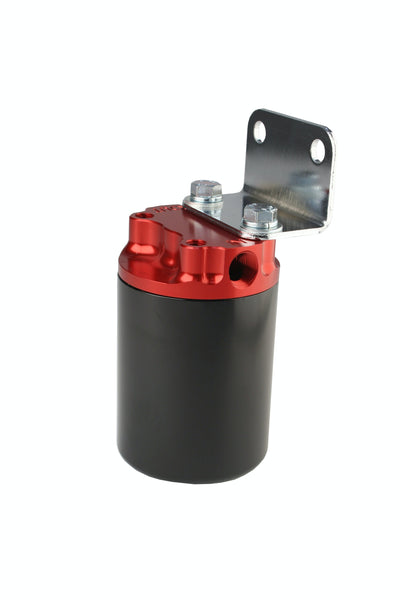 Aeromotive Fuel System 12317 SS Serier Canister Style Fuel Filter Anodized Black/Red 10 Micron Element