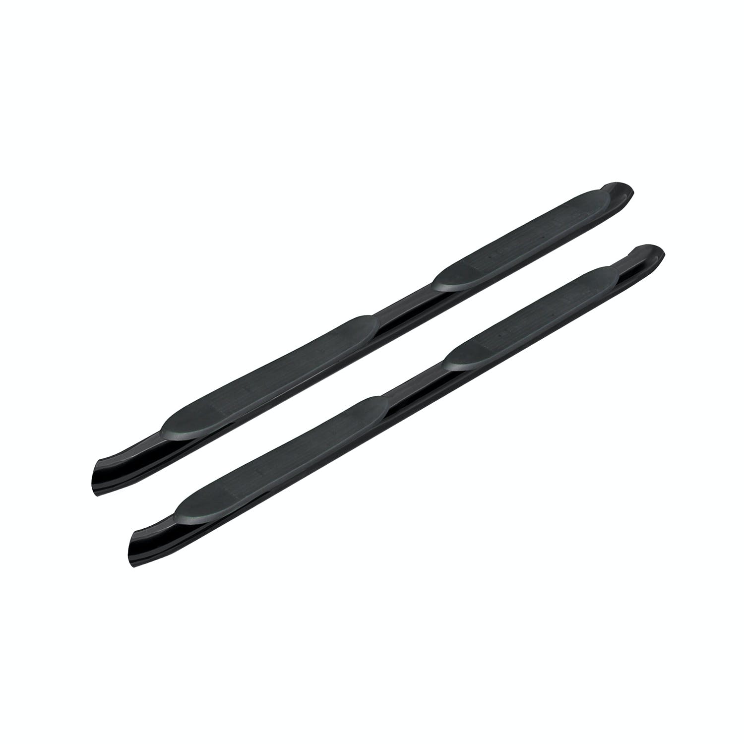 Iconic Accessories 124-5273 4  Oval Side-Step Nerf Bars (30° Bend, Black Powder Coated)