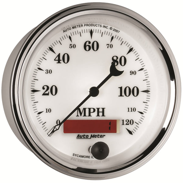 AutoMeter Products 1287 Old Tyme White II In-Dash Electric Speedometer