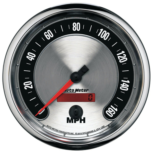 AutoMeter Products 1289 GAUGE; SPEEDOMETER; 5in.; 160MPH; ELEC. PROGRAMMABLE; AMERICAN MUSCLE