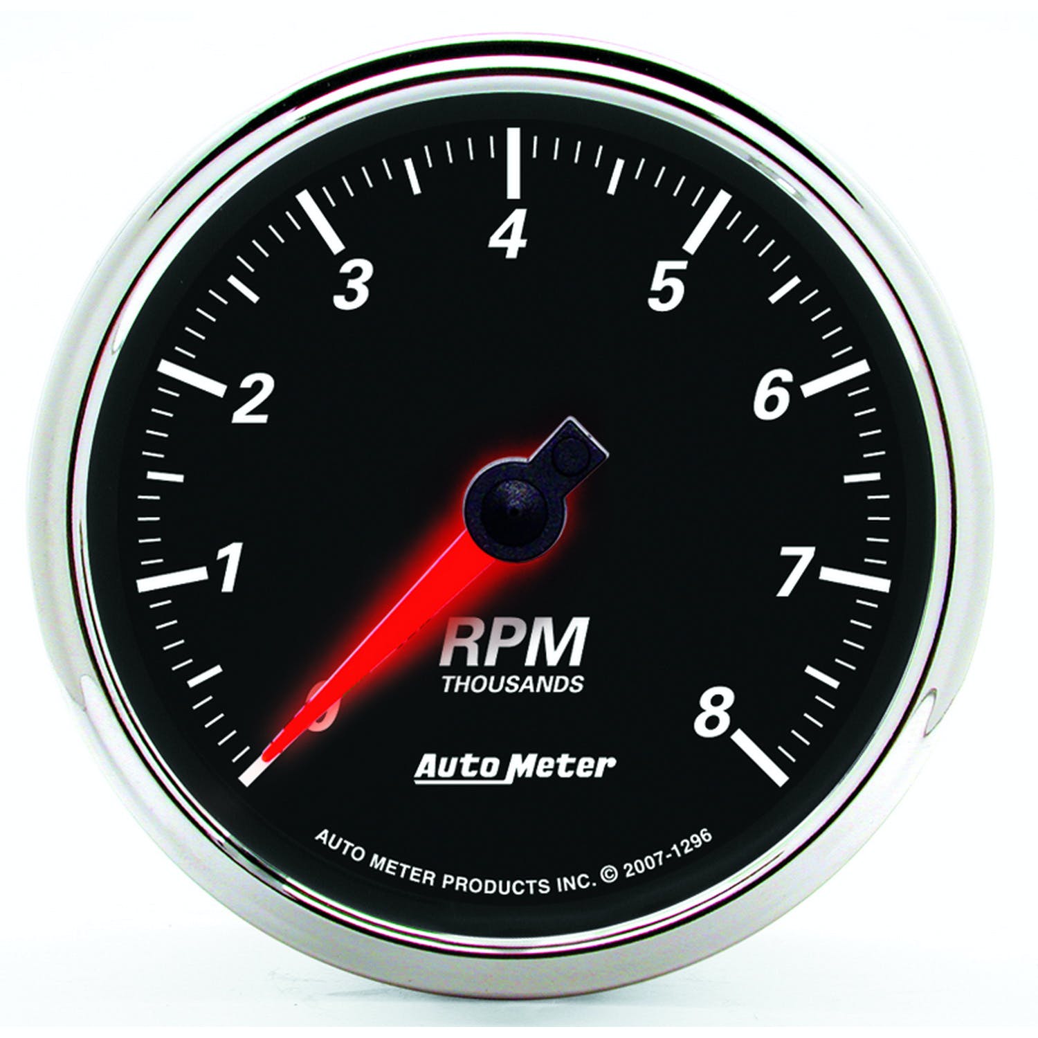 AutoMeter Products 1296 Designer Black II 3-3/8in Tachometer 0-8 000 RPM