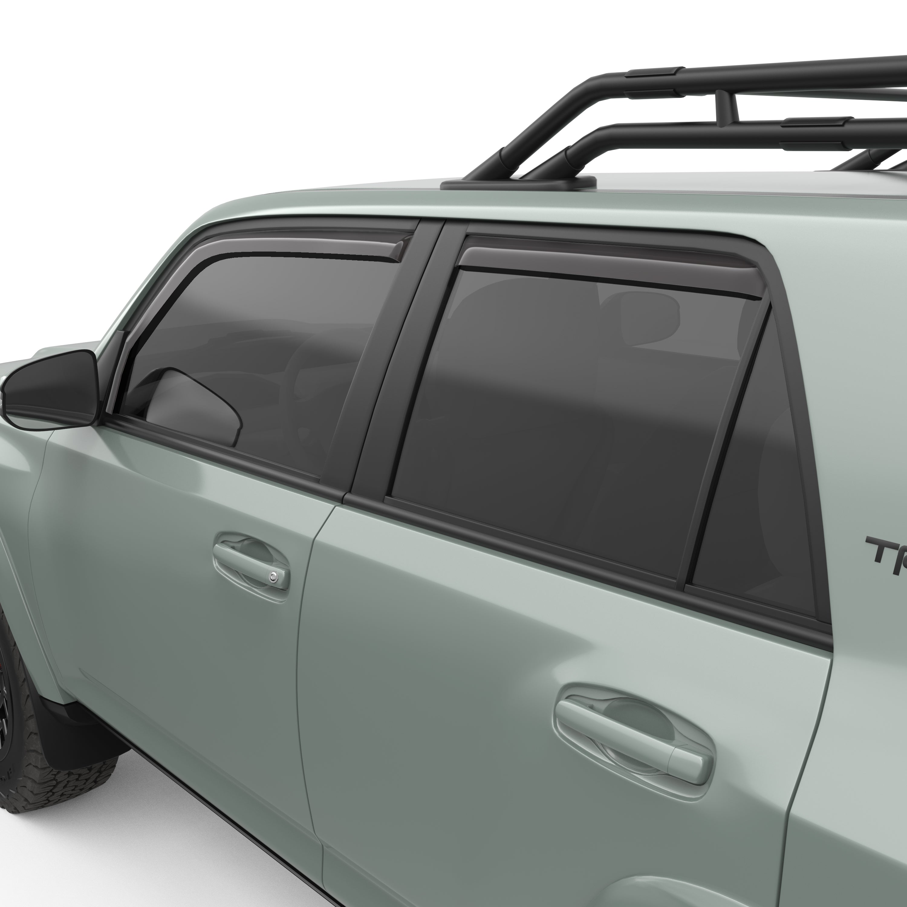 EGR in-channel window visors front & rear set dark smoke 10-21 Toyota 4Runner
