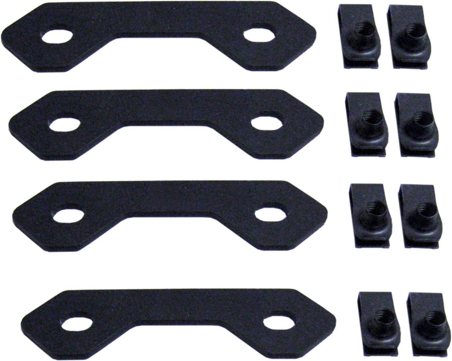 MBRP Exhaust 130903 Spare Tire Bracket Reinforcing Kit; Black Coated