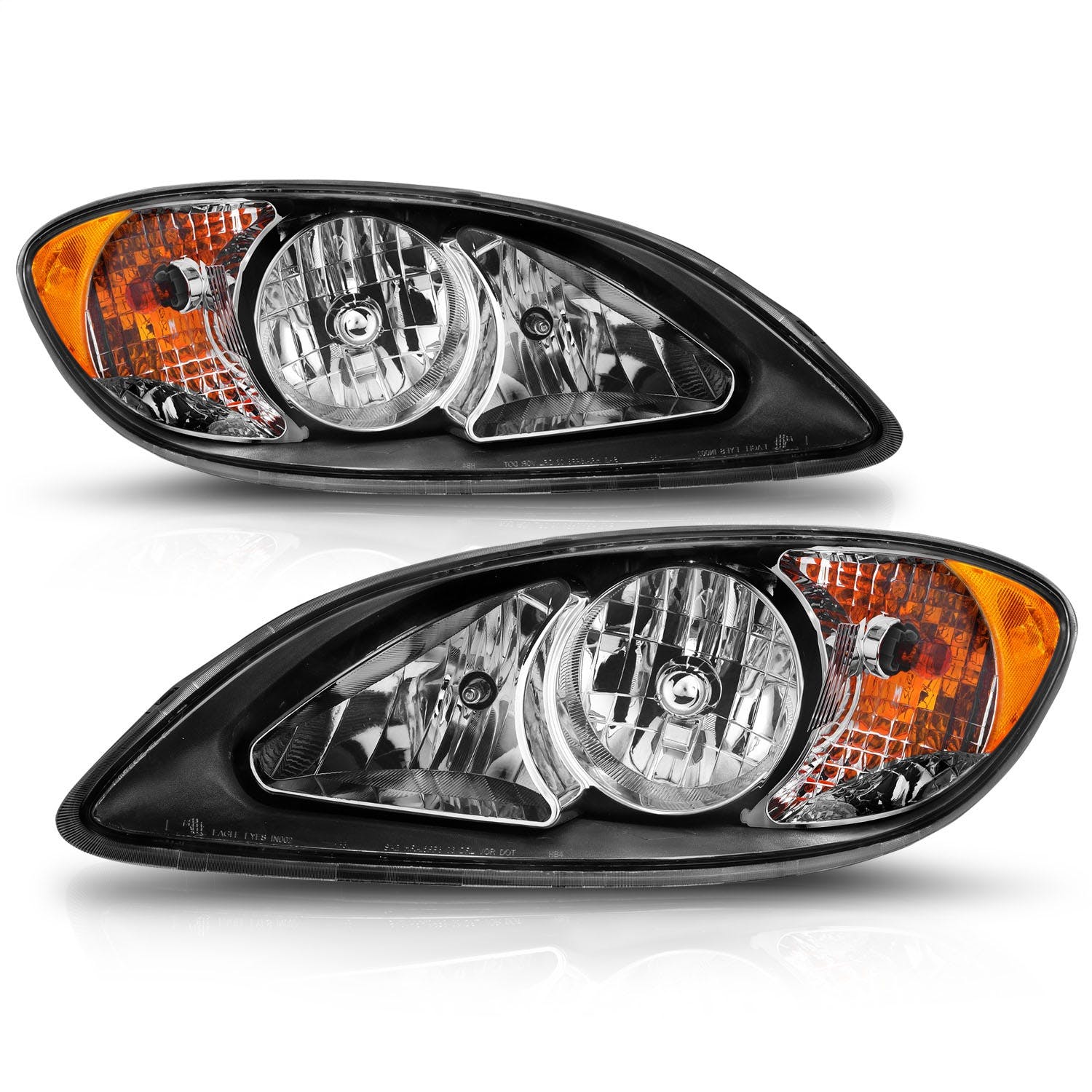 AnzoUSA 131032 Crystal Headlights Black Housing (Oe Replacement)