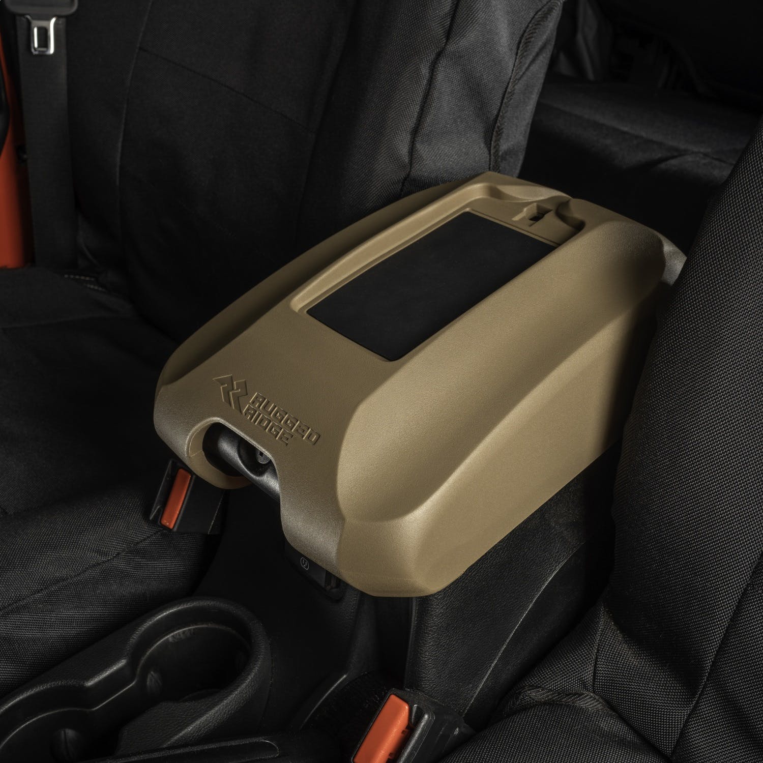 Rugged Ridge 13107.63 Console Cover with Phone Holder, Tan