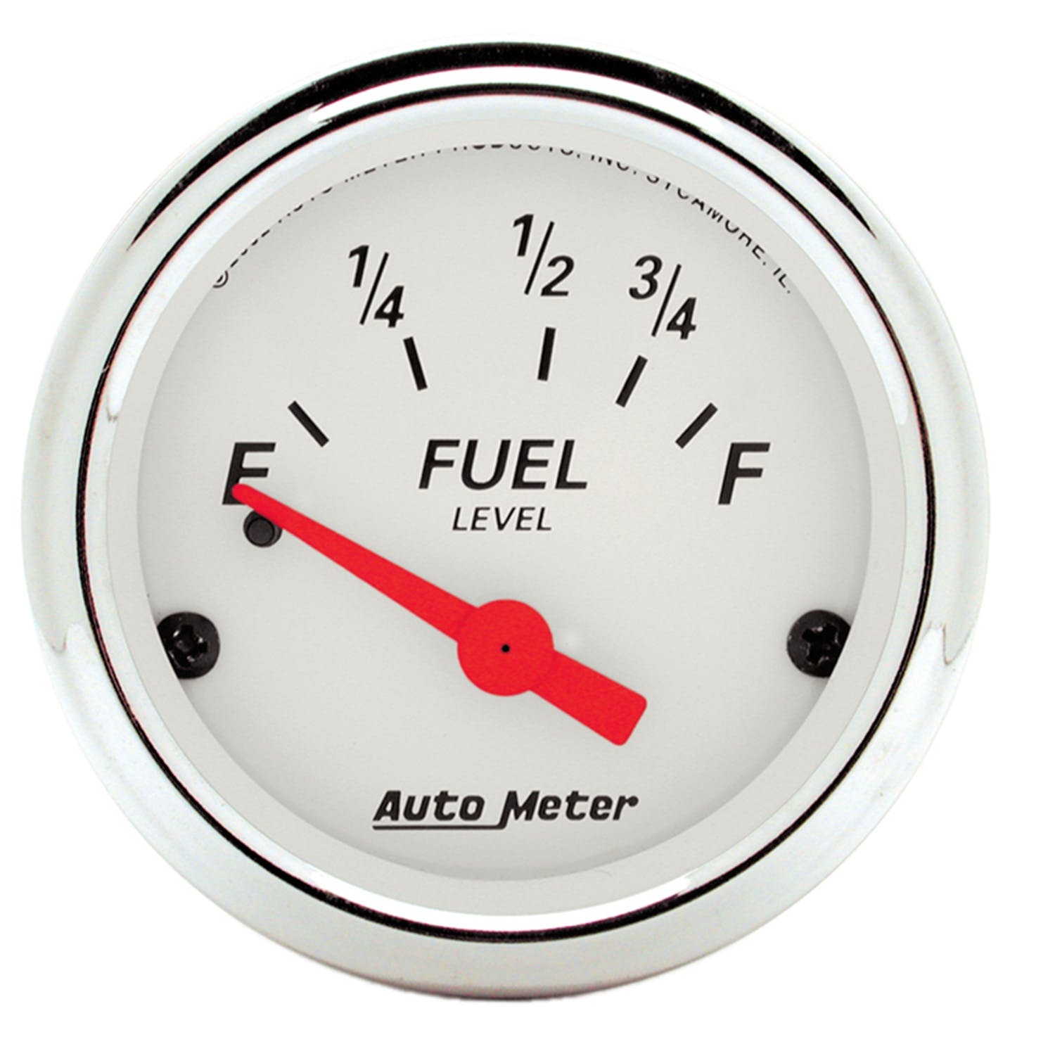 AutoMeter Products 1316 Arctic White Series Fuel Level Gauge (73ohm Empty, 10ohm Full, 2-1/16 in.)