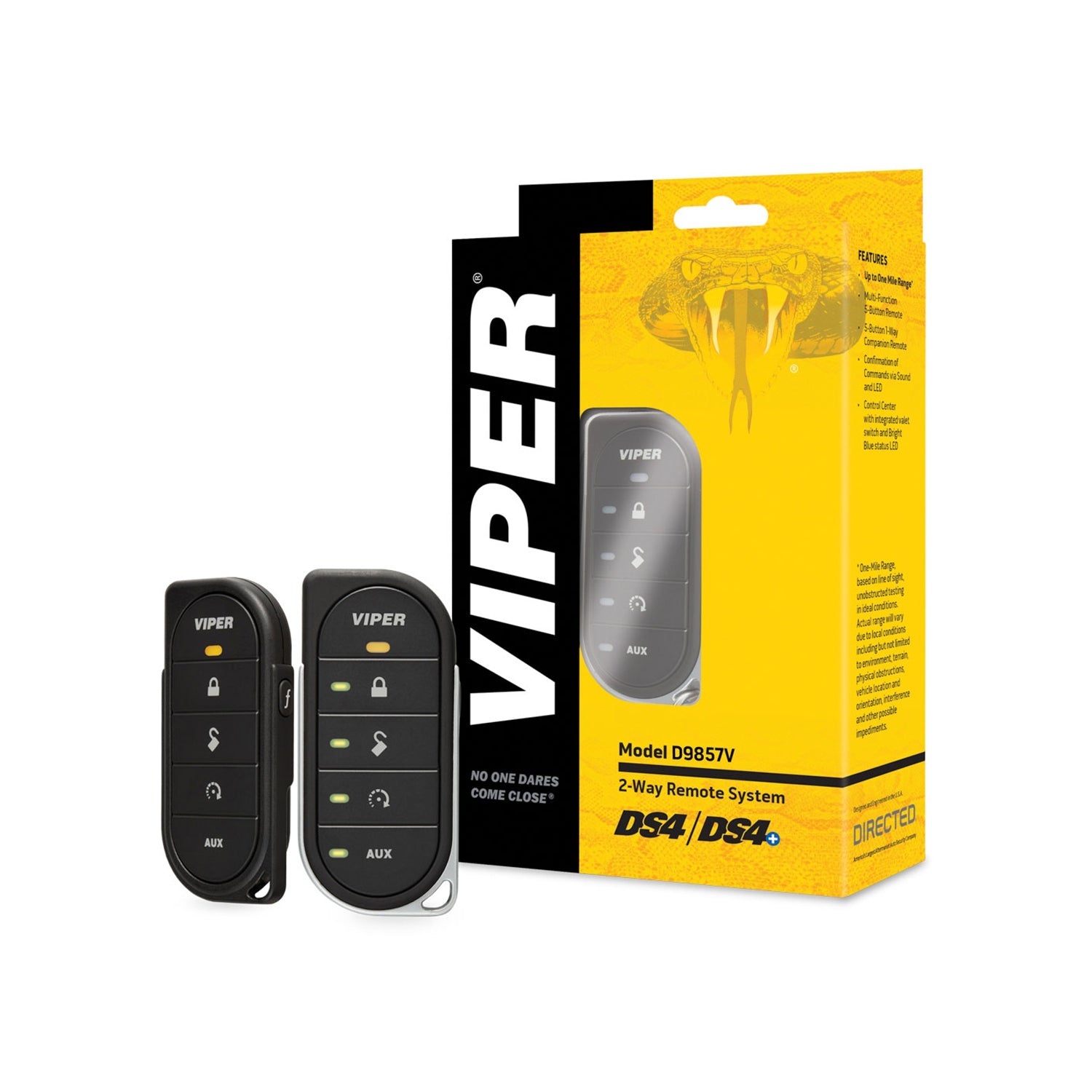 VIPER LED 2-Way 5 Button Remote Start System D9857V