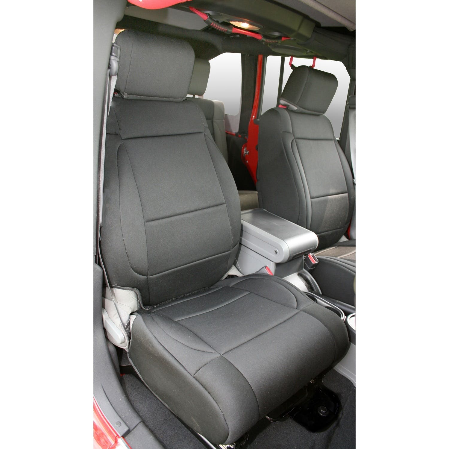 Rugged Ridge 13214.01 Neoprene Front Seat Covers; Black; 07-10 Jeep Wrangler JK
