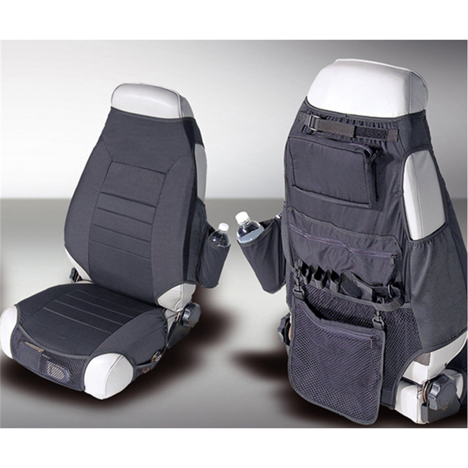 Rugged Ridge 13235.01 Fabric Seat Protectors; Black; 76-06 Jeep CJ/Wrangler YJ/TJ