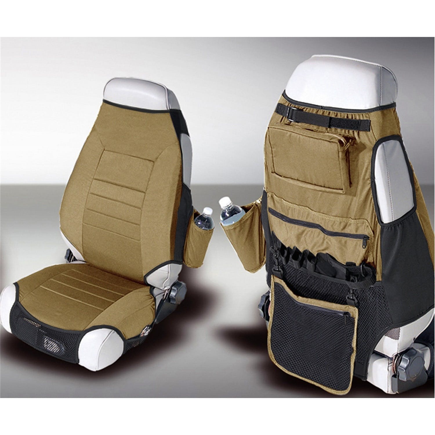 Rugged Ridge 13235.37 Fabric Seat Protector Vests; Spice; 76-06 Jeep CJ/Wrangler YJ/TJ
