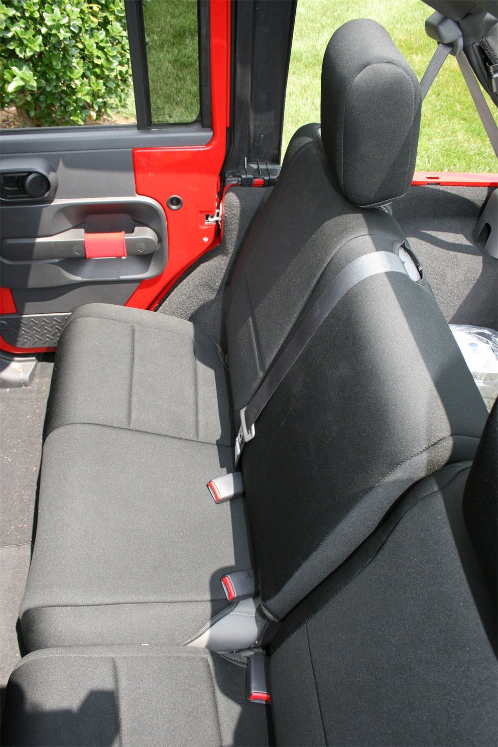 Rugged Ridge 13264.01 Neoprene Rear Seat Cover; Black; 07-17 Jeep Wrangler JKU
