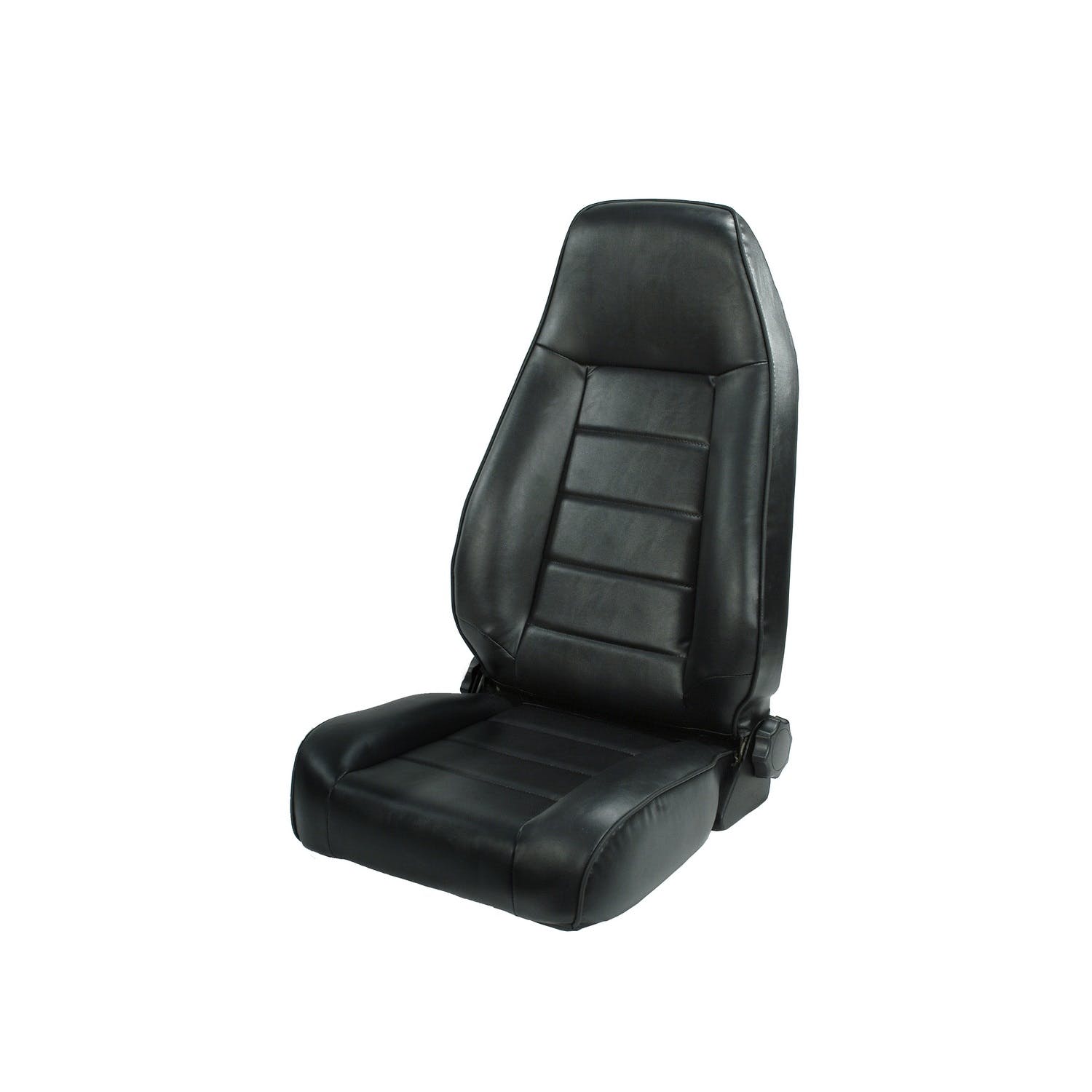 Rugged Ridge 13402.01 High-Back Front Seat; Reclinable; Black; 76-02 Jeep CJ/Wrangler YJ/TJ