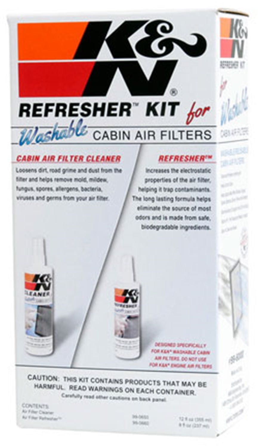 K&N 99-6000 Cabin Filter Cleaning Care Kit