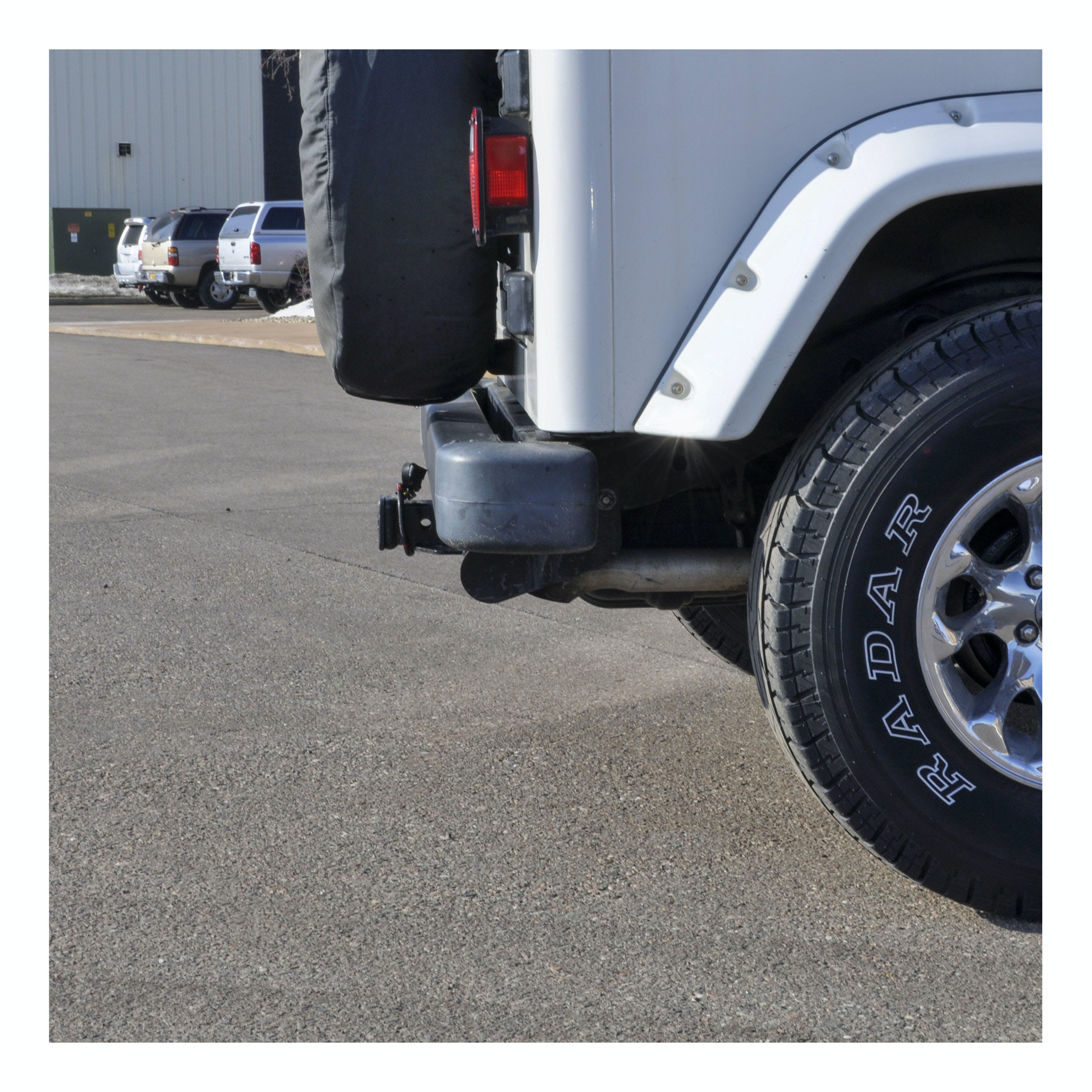 CURT 13430 Class 3 Trailer Hitch, 2 Receiver, Select Jeep Wrangler TJ (Round Tube Frame)