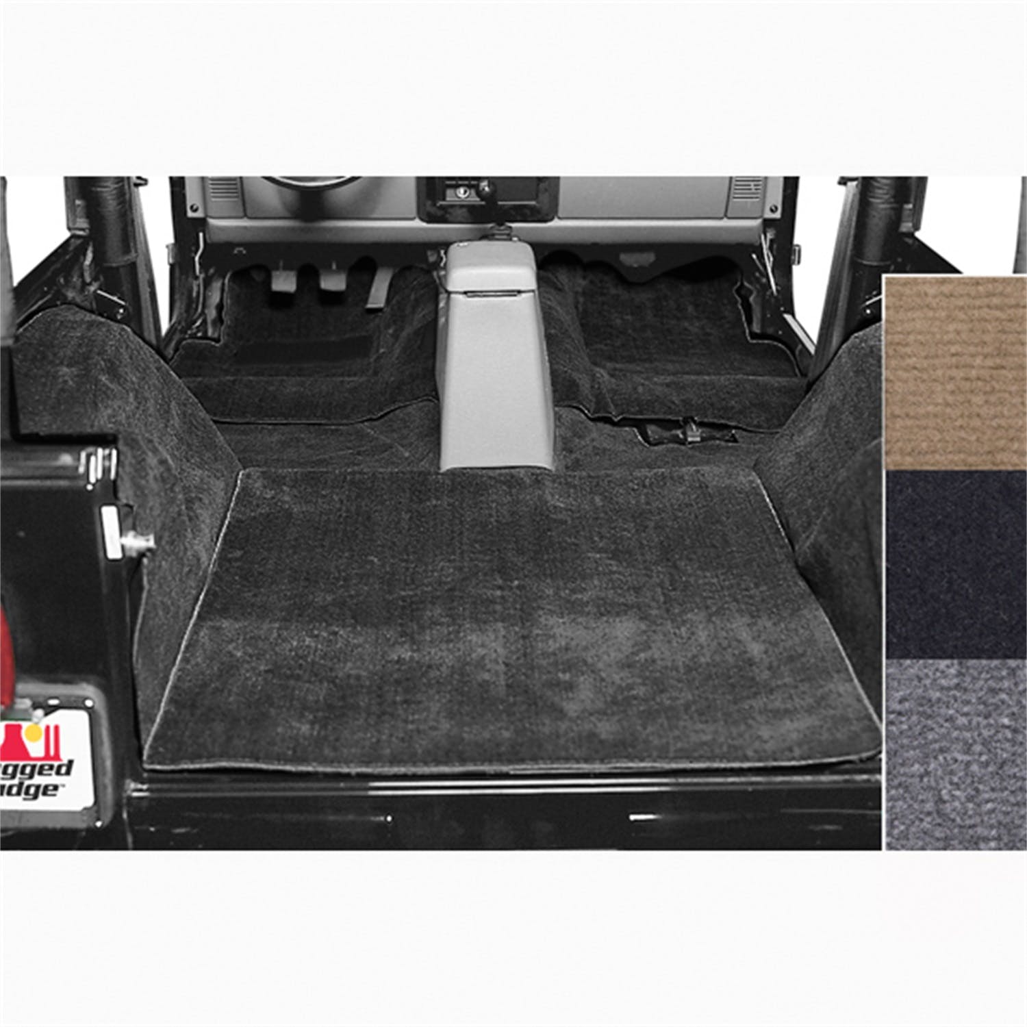 Rugged Ridge 13690.01 Deluxe Carpet Kit, Black
