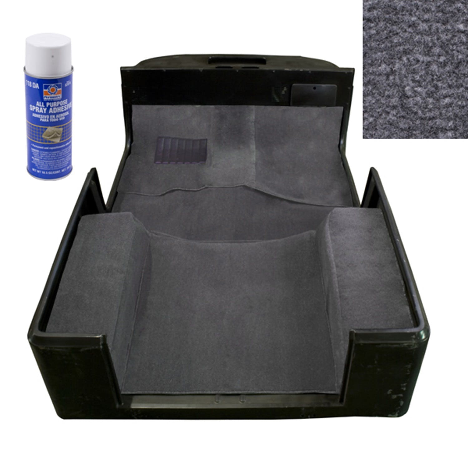 Rugged Ridge 13696.09 Deluxe Carpet Kit with Adhesive, Gray
