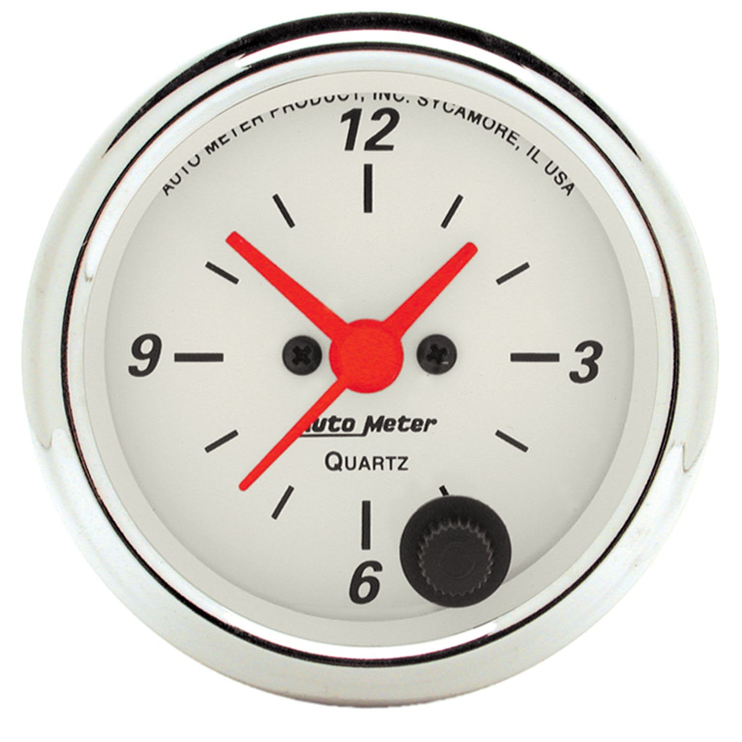 AutoMeter Products 1385 Gauge; Clock; 2 1/16in.; 12Hr; Analog; Arctic White