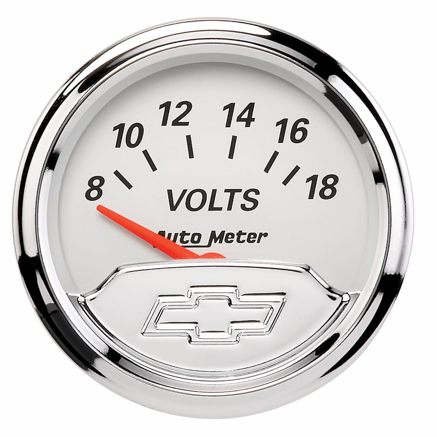 AutoMeter Products 1391-00408 Gauge; Voltmeter; 2 1/16in.; 18V; Elec; Chevrolet Heritage Bowtie