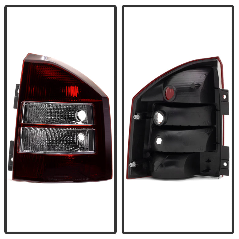XTUNE POWER 9033728 Jeep Compass 07 10 OEM Style Tail Lights Red Smoked