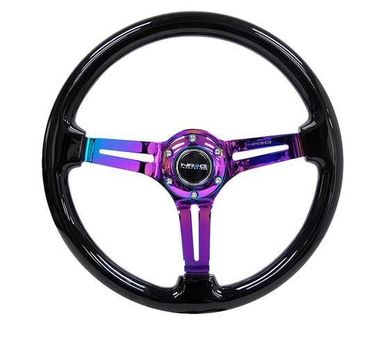 NRG Innovations Reinforced Steering Wheel RST-018BK-MC