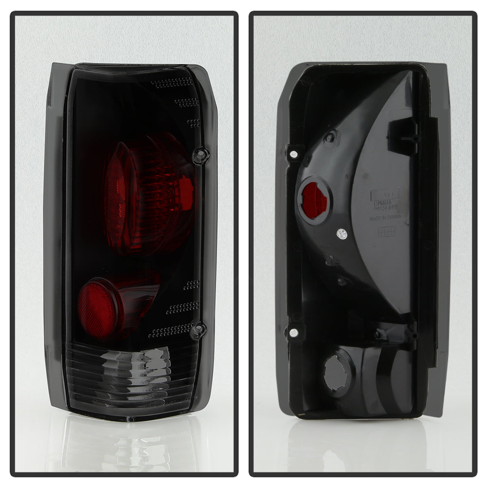 XTUNE POWER 9036989 Ford F150 F250 F350 87 96 Ford Bronco 88 96 Euro Style Tail Lights Black Smoked