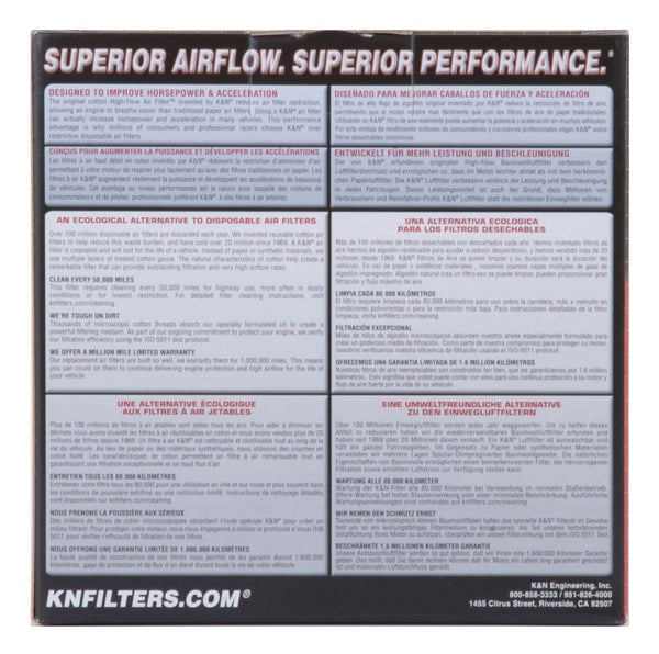 K&N 56-9126 Custom Air Filter Racing Assembly