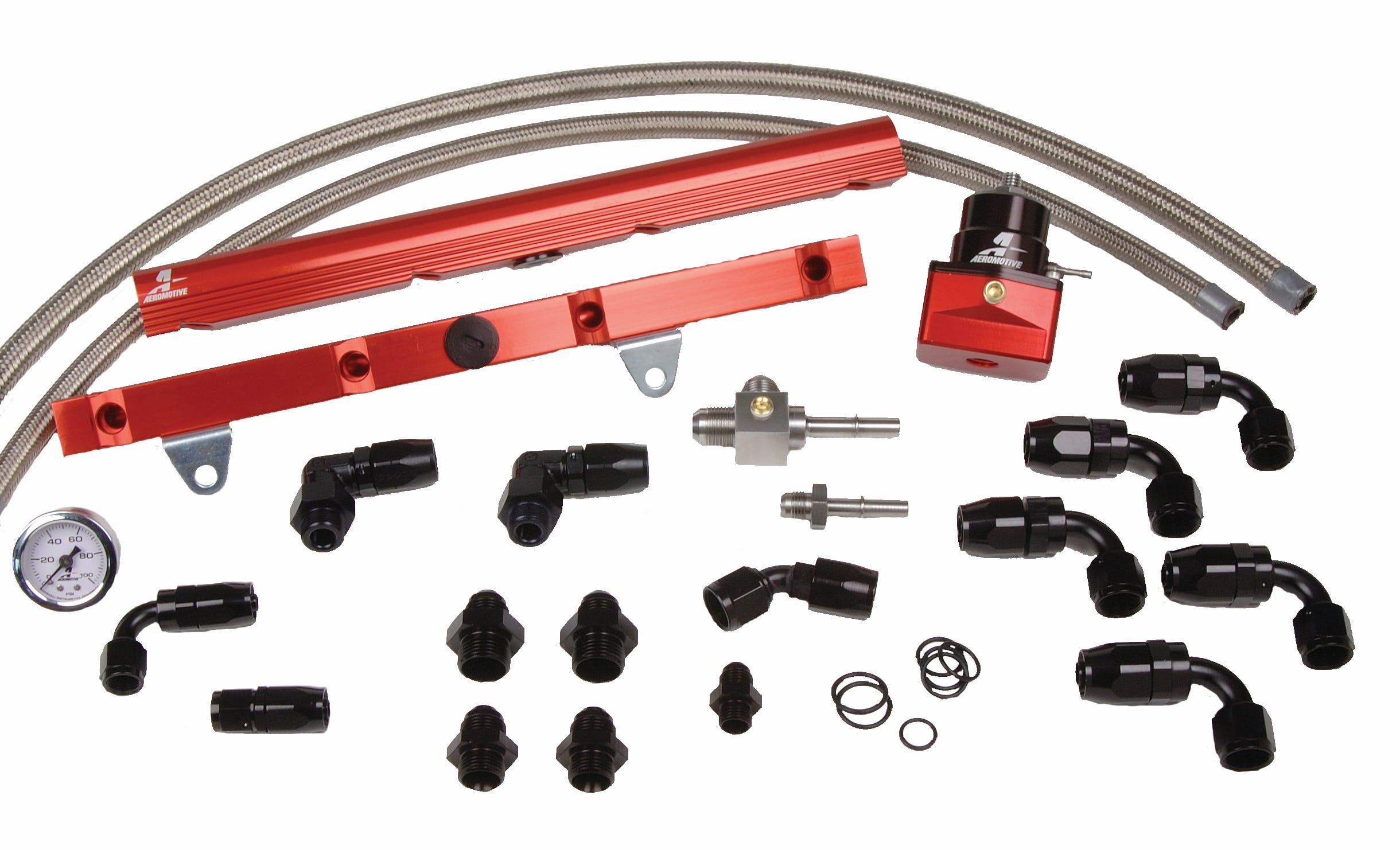 Aeromotive Fuel System 14129 C5 Corvette Fuel Pressure Regulator and Rail Kit