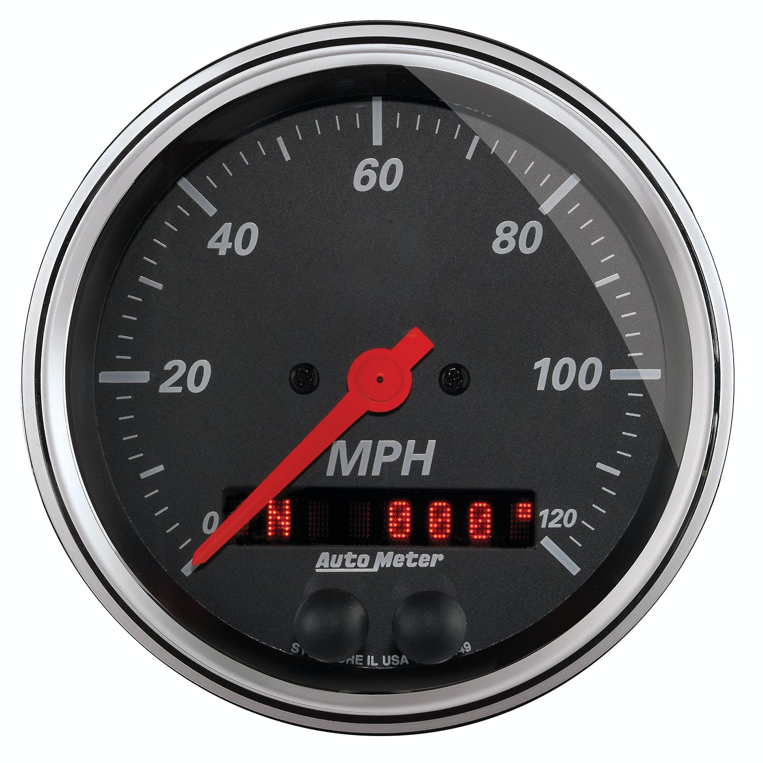 AutoMeter Products 1449 Designer Black Series GPS Speedometer (0-120 mph, 3-3/8 in.)