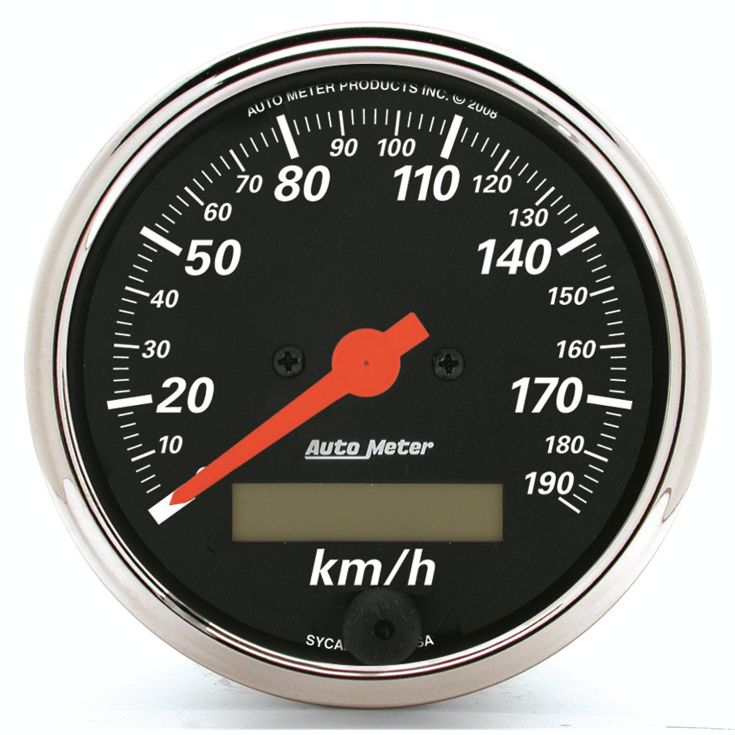 AutoMeter Products 1487-M 3-1/8 Speedometer, 190 KPH, Electric, DB Chrome Bezel