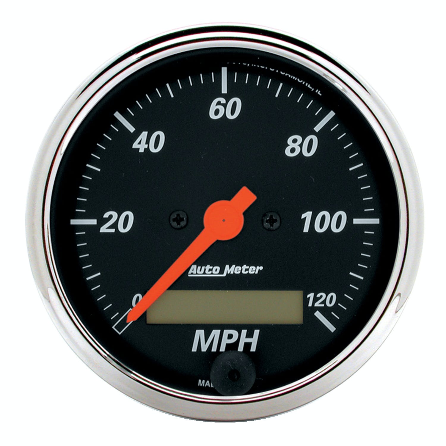 AutoMeter Products 1487 3-1/8in Speedo 120 MPH Electric DB Chrome Bzl