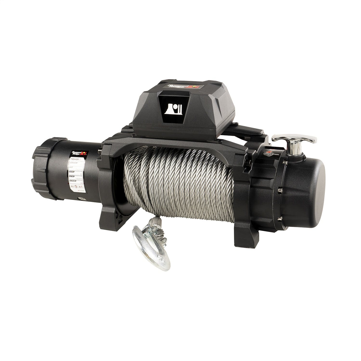 Rugged Ridge 15100.07 Trekker C10 Winch, 10,000lb Cable Wired