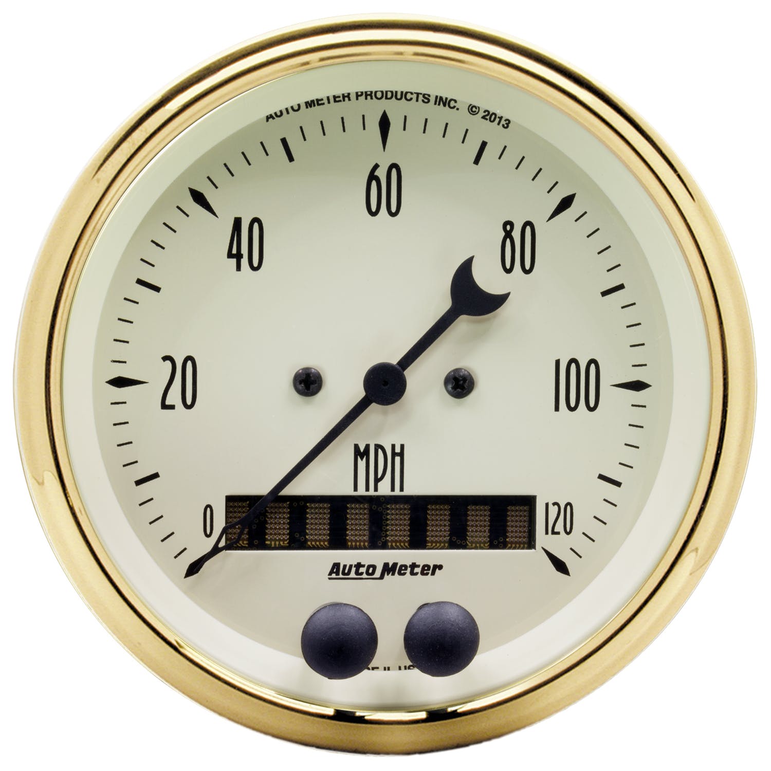 AutoMeter Products 1549 Gauge, Speedometer, 3 3/8, 120mph, Gps, Golden Oldies