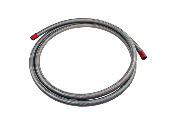 Aeromotive Fuel System 15705 Hose, Fuel, Stainless Steel Braided, AN-08 x 8