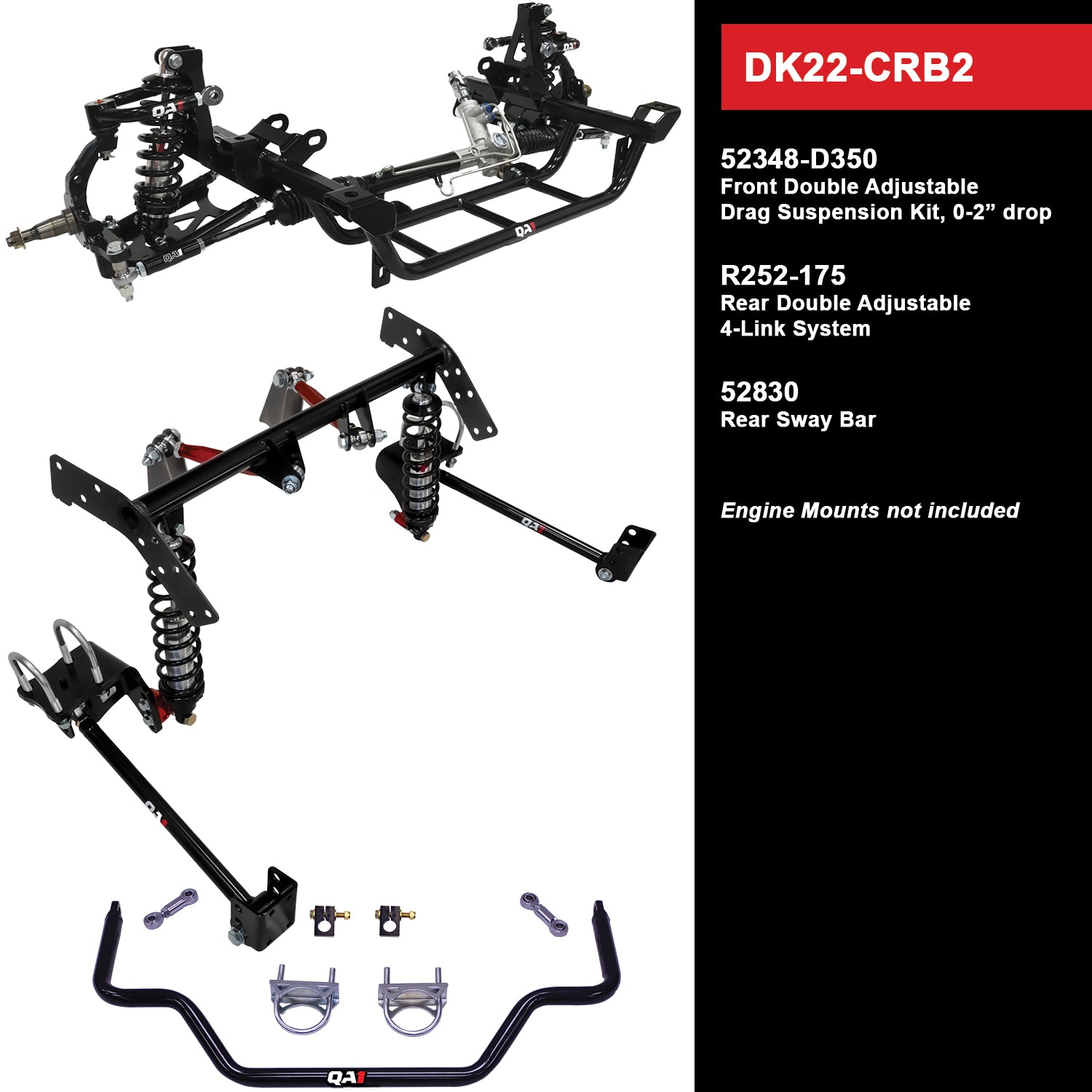 QA1 Drag Kit DK22-CRB2