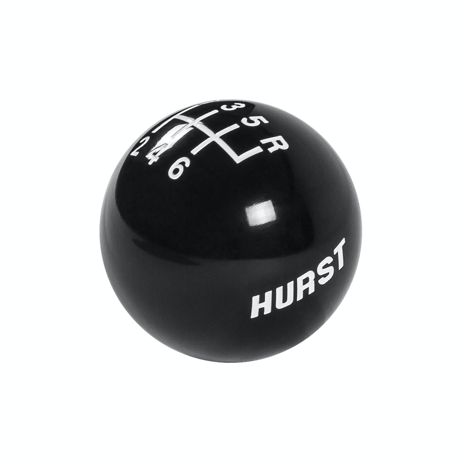 Hurst 1631040 HURST BLACK KNOB 3/8-16, 6-SPEED w/LOGO