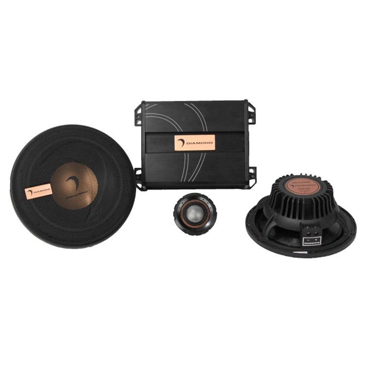 Diamond Audio HXP65 - HEX Pro Series 6.5" Component Speaker Kit with Included Crossover Networks
