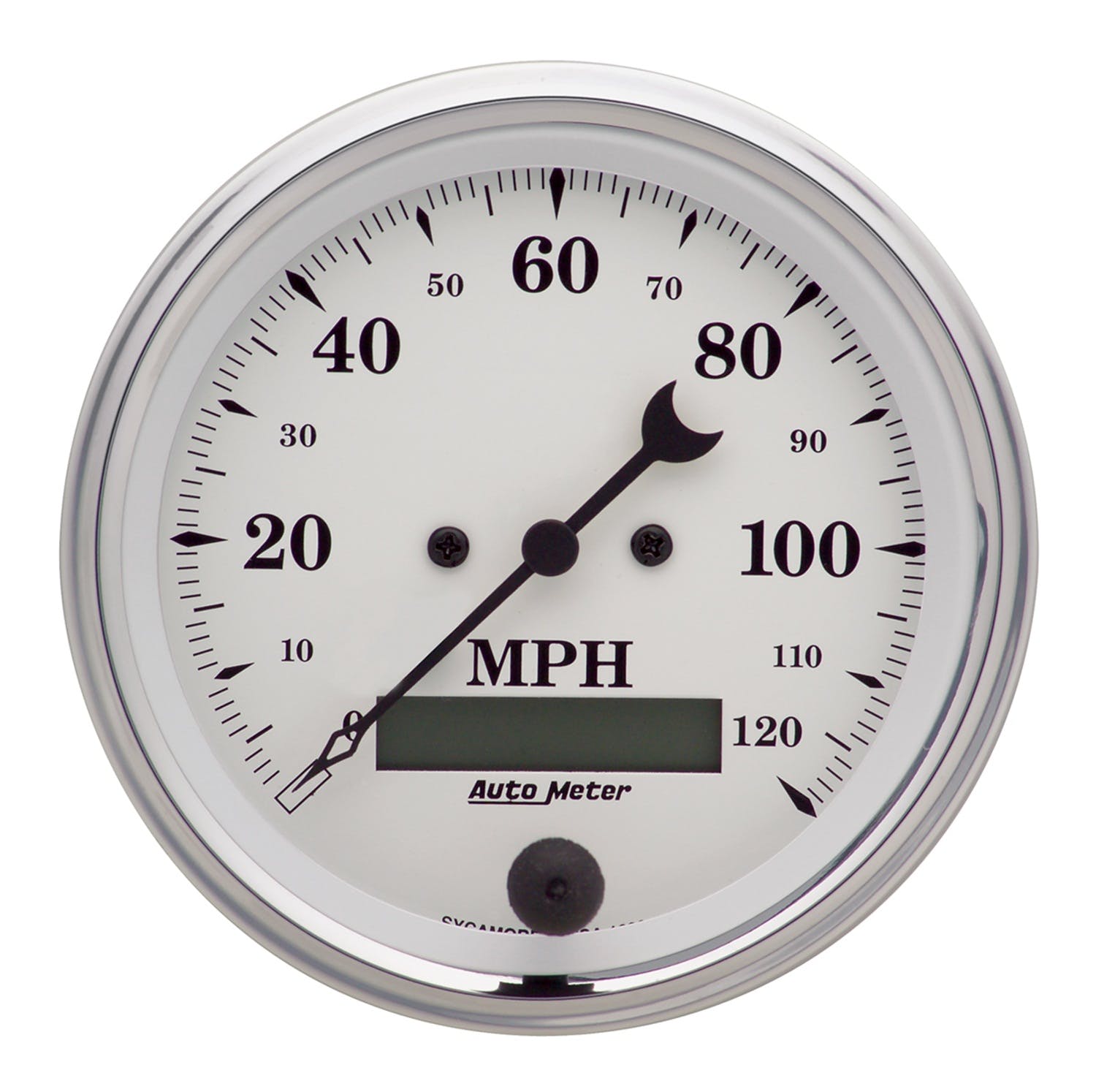 AutoMeter Products 1680 Speedo Old Tyme White