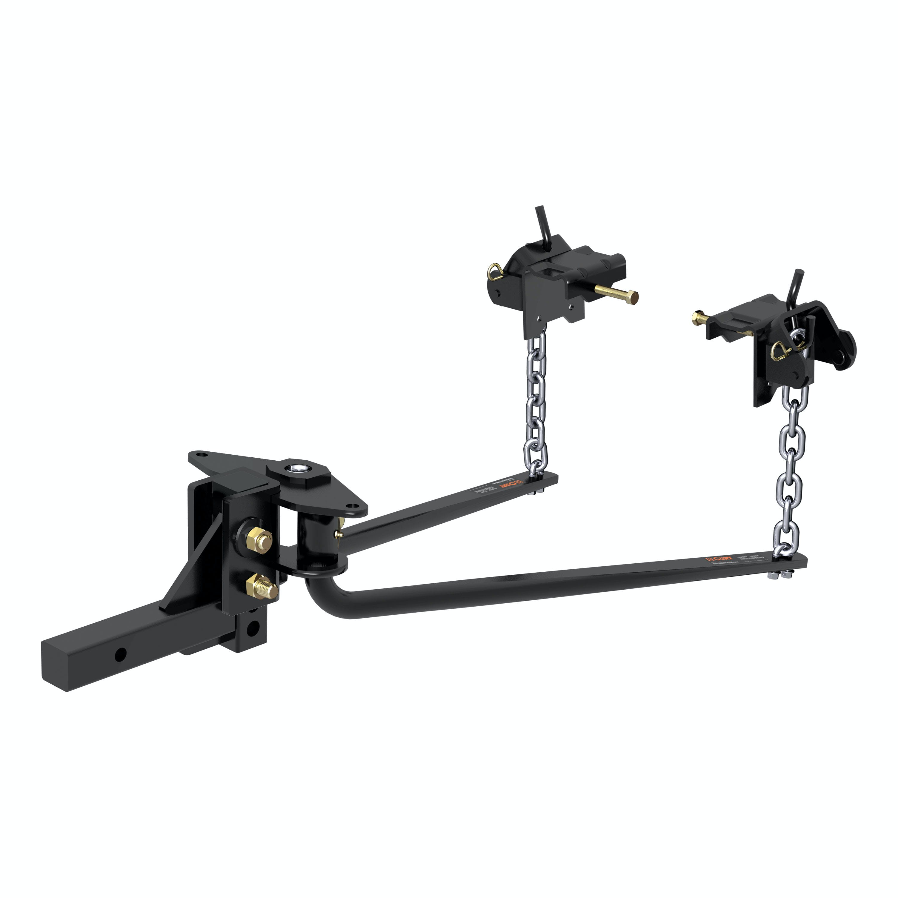 CURT 17050 Round Bar Weight Distribution Hitch with Integrated Lubrication (5-6K)