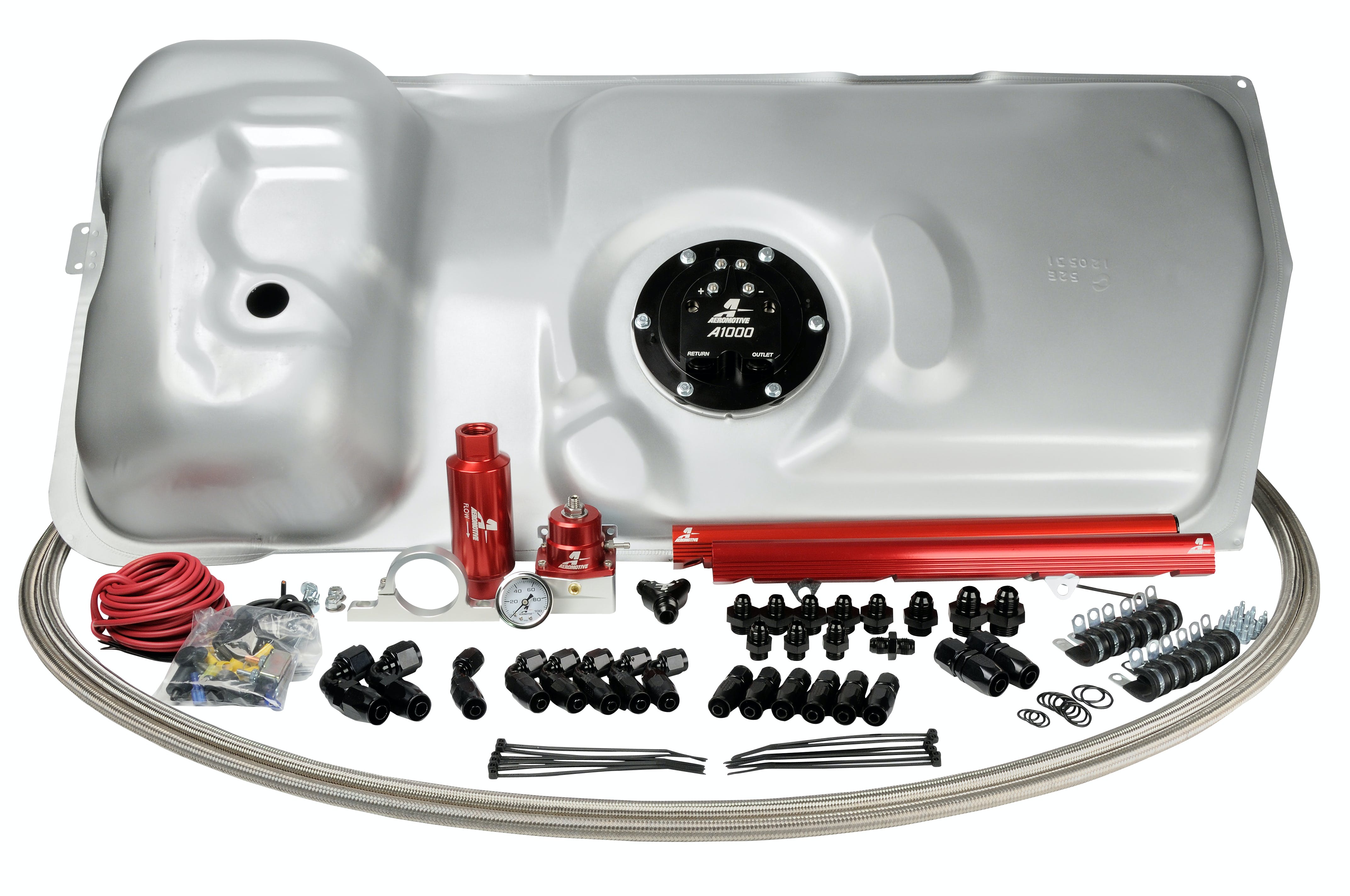 Aeromotive Fuel System 17130 A1000 System,86-95 Ford Mustang, 5.0L.(This item will supercede 17105; 17147)