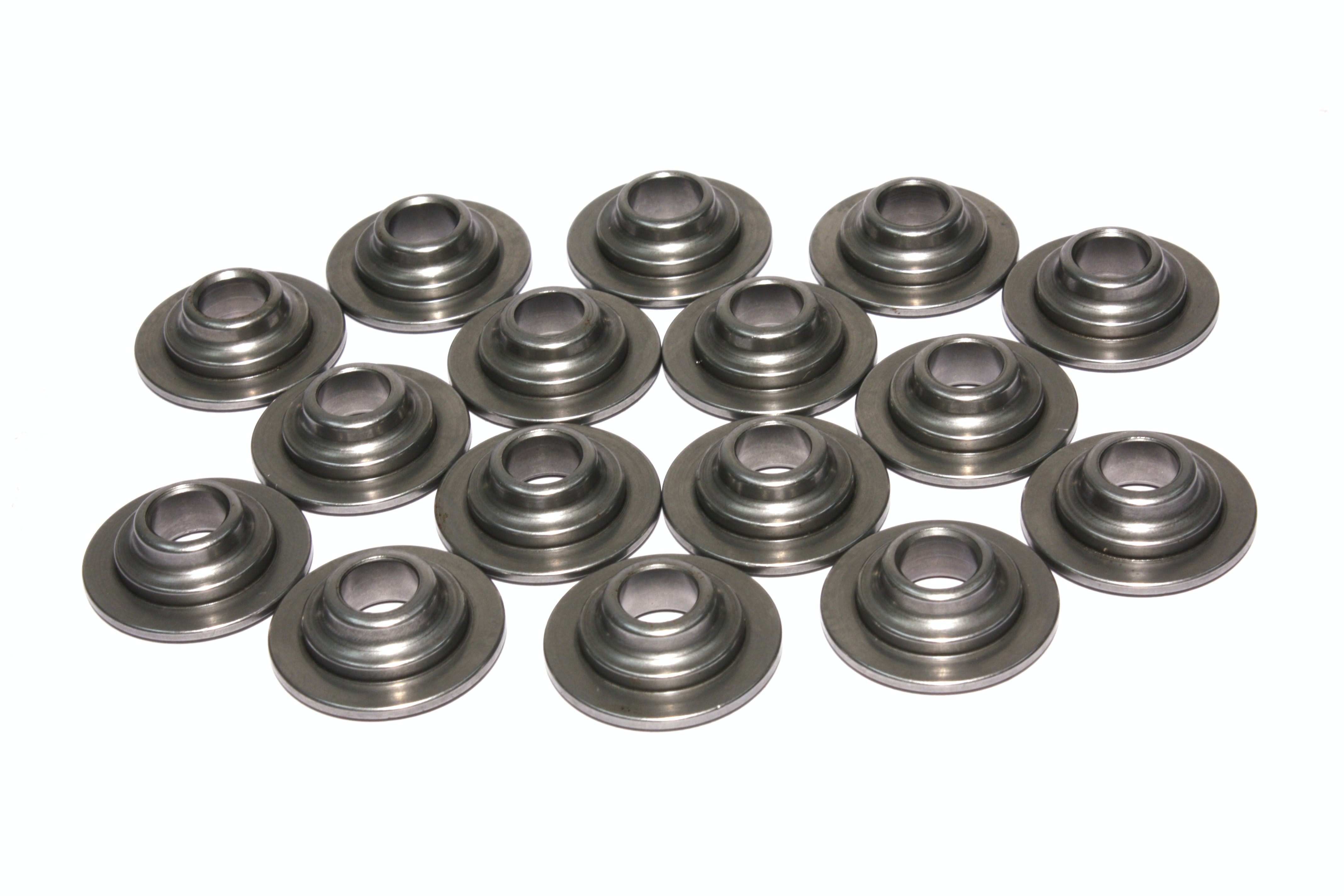Competition Cams 1757-16 7 Tool Steel Retainer Set of 16, 7mm Valve for 26056 Spring