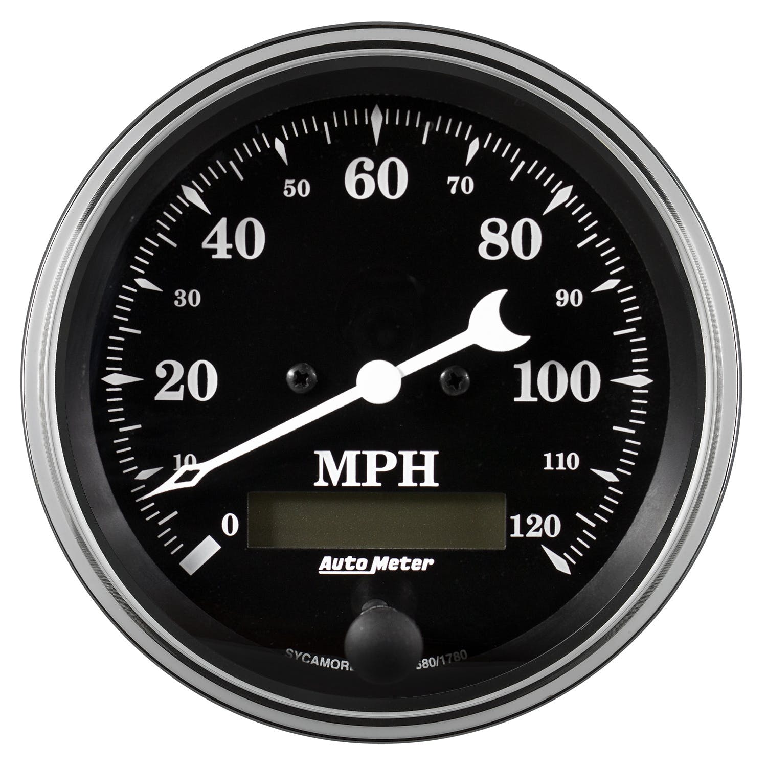 AutoMeter Products 1780 Speedometer Gauge 0-120mph Electric, Programable Old Tyme Black