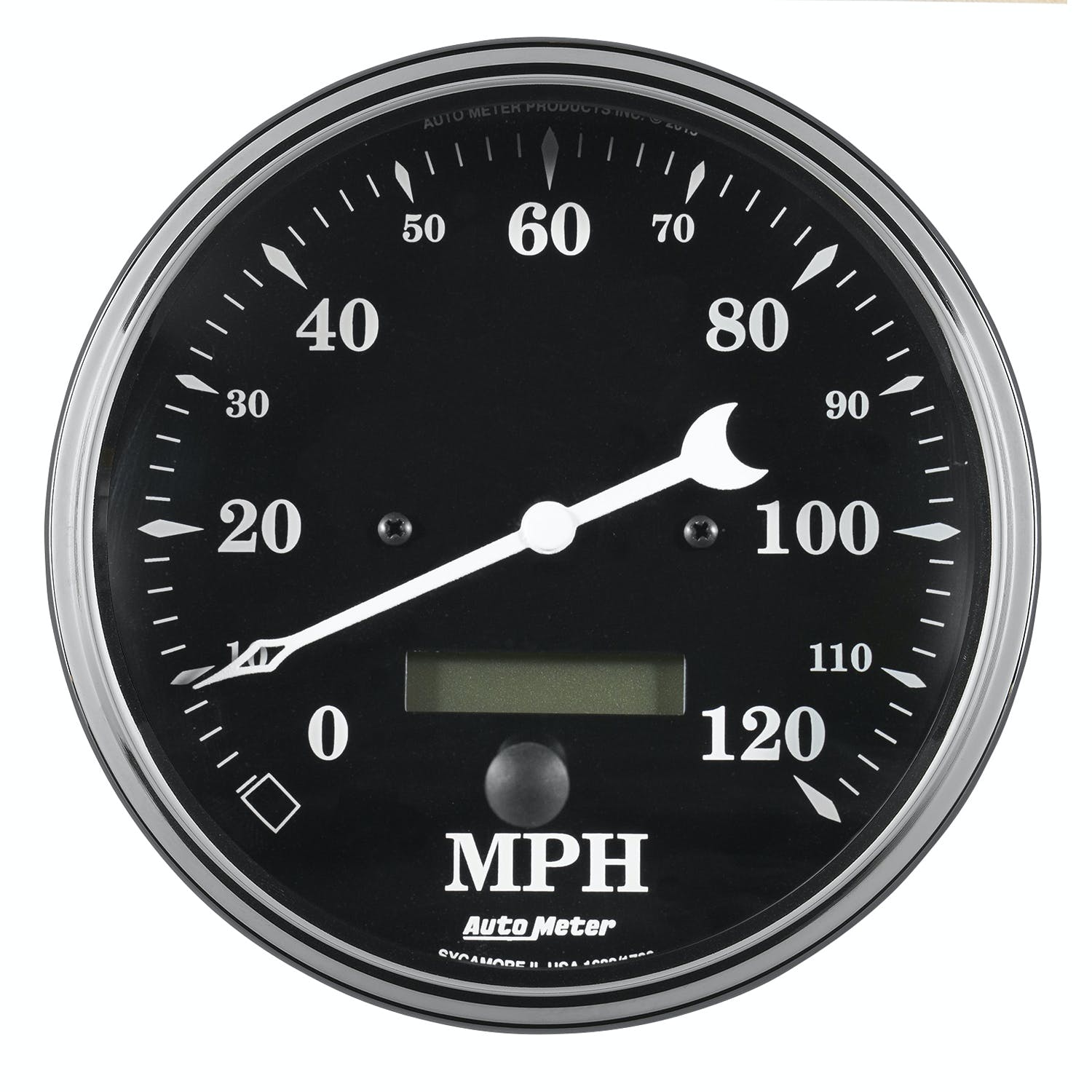 AutoMeter Products 1789 Speedometer Gauge 0-120 Electric, Programable Old Tyme Black