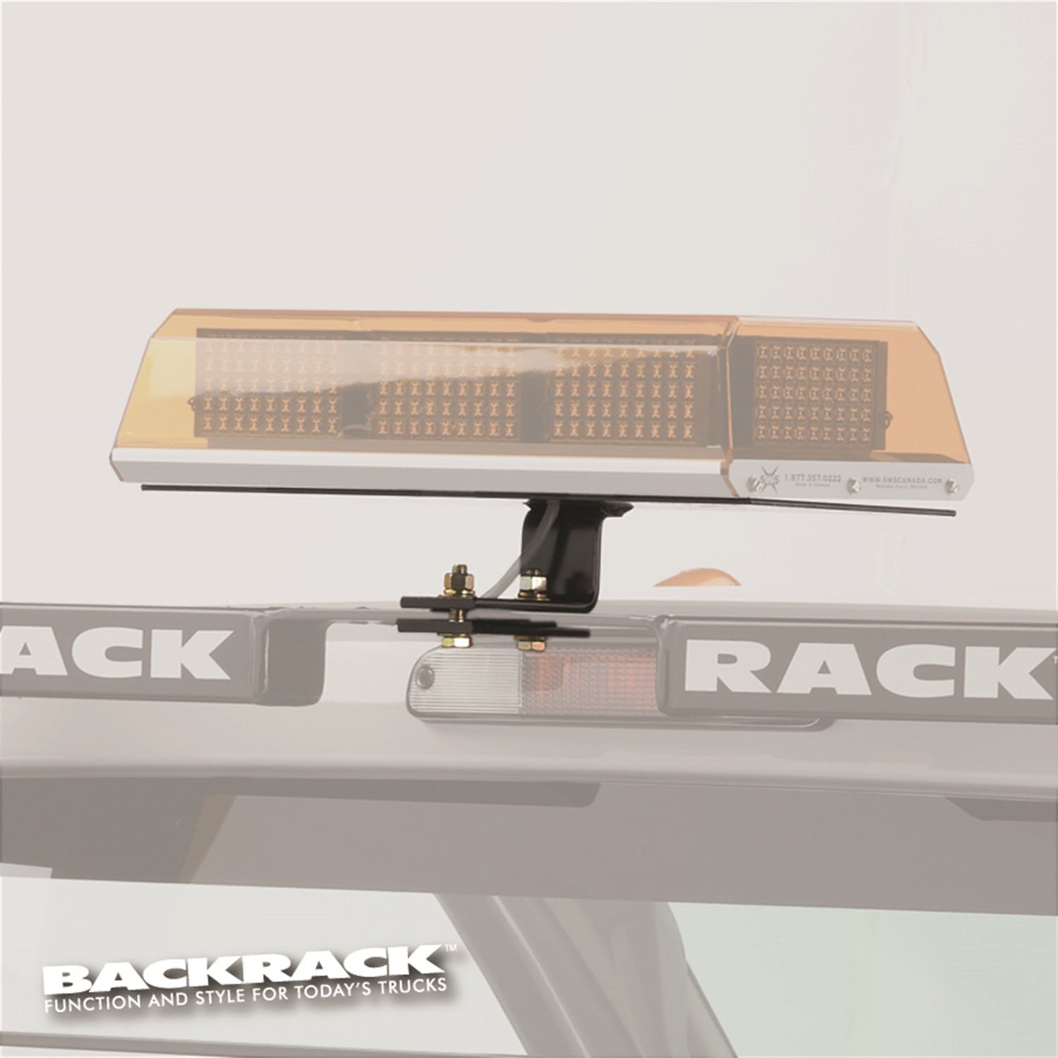 BACKRACK 91002REC Light Bracket 16 x 7 Base, Center Mount
