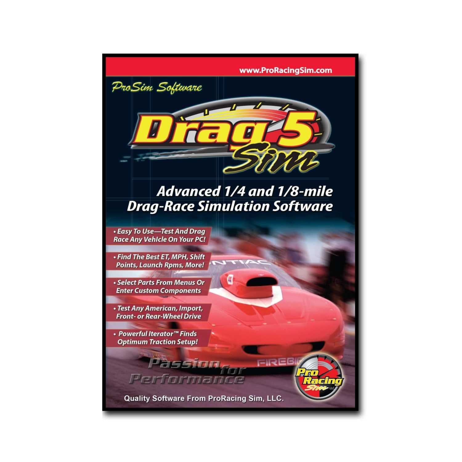 Competition Cams 181601 ProRacing Sim DragSim5 Top Of The Line Drag Racing Simulation