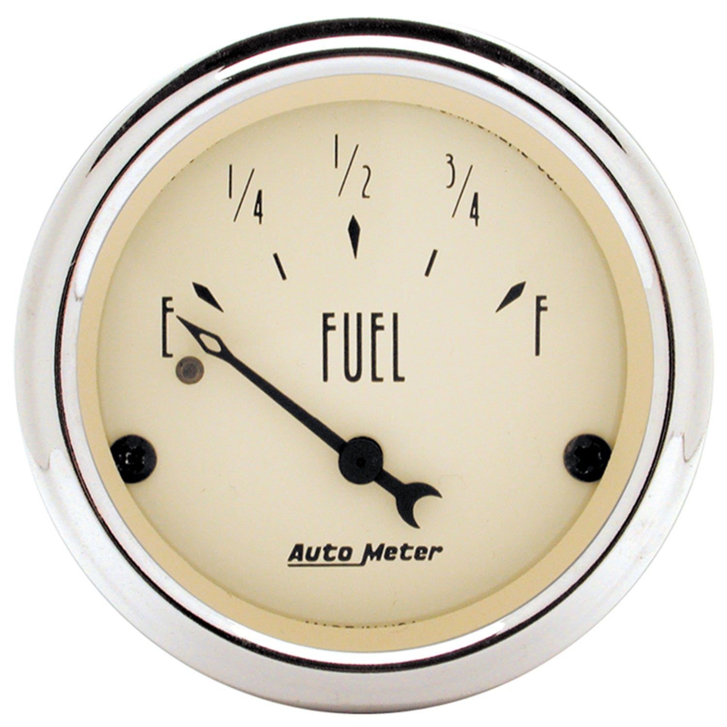 AutoMeter Products 1818 Gauge; Fuel Level; 2 1/16in.; 0OE to 30OF; Elec; Antique Beige